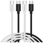 Комплект из 2 кабелей VERBATIM Essentials Sync & Charge Type-C to Type-C PD 60W 1м Black/White (32391)
