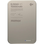 Повербанк MagSafe MOMAX Q.Mag X1 Qi2 20W 10000mAh Natural Titanium (IP136AQ2L)