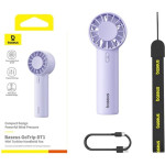 Портативный ручной вентилятор BASEUS GoTrip DT1 Nebula Purple (BASEUS-DT1)