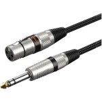 Кабель микрофонный CABLETIME jack 6.35 mm - XLR 1м Black (CF41H)