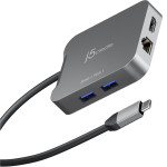 Порт-реплікатор J5CREATE 4K60 Elite USB-C Travel Adapter (JCD3191-N)