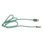 Кабель POWERPLANT USB2.0 AM/Micro-B Green 1м (CA910229)