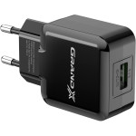 Зарядний пристрій GRAND-X CH-03 1xUSB-A, 2.1A Black (CH-03B)