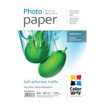 Фотобумага самоклеющаяся COLORWAY Self-Adhesive Matte A4 120г/м² 50л (PMS1208050A4)