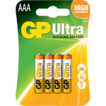Батарейка GP Ultra AAA 4шт/уп (24AU-U4)
