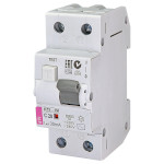 Диференційний автоматичний вимикач ETI KZS-2M C 20/0,03 1p+N, 20А, C, 10кА (2173125)