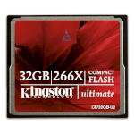 Карта памяти KINGSTON CompactFlash Ultimate 32GB 266x (CF/32GB-U2)