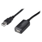 Активний USB подовжувач DIGITUS USB2.0 AM/AF 25м (DA-73103)