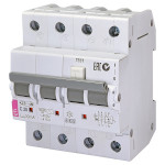 Дифференциальный автоматический выключатель ETI KZS-4M 3p+N AC C25/0.03 3p+N, 25А, C, 6кА (2174026)