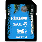 Карта памяти KINGSTON SDHC Ultimate 16GB UHS-I Class 10 (SDA10/16GB)