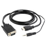Кабель CABLEXPERT HDMI - VGA+Audio v1.4 5м Black (A-HDMI-VGA-03-5M)