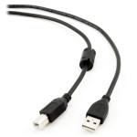 Кабель CABLEXPERT USB2.0 AM/BM Black 1.8м (CCF-USB2-AMBM-6)