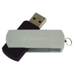 Флешка EXCELERAM P2 64GB USB2.0 Black/Silver (EXP2U2SIB64)