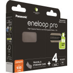 Акумулятор PANASONIC Eneloop Pro + Case AAA 930mAh 4шт/уп (BK-4HCDEC4/BE)