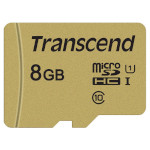 Карта пам'яті TRANSCEND microSDHC 500S 8GB UHS-I Class 10 + SD-adapter (TS8GUSD500S)