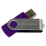 Флешка EXCELERAM P1 32GB USB2.0 Purple/Silver (EXP1U2SIPU32)