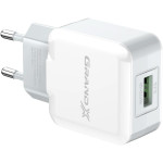 Зарядний пристрій GRAND-X CH-03 1xUSB-A, 2.1A White (CH-03W)