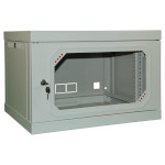 Настінна шафа 19" CSV Wallmount Lite 6U-450 Acrylic (6U, 570x450мм, RAL7035)