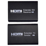 Подовжувач HDMI по крученій парі ATCOM HDMI Black (14157)