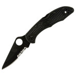 Складаний ніж SPYDERCO Delica 4 Half Serrated Black Blade (C11PSBBK)