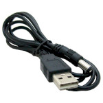 Кабель живлення USB to DC POWERPLANT 5.5x2.1mm 12V/1A 1м Black (CA911356)