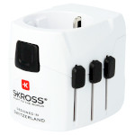 Універсальний дорожній перехідник SKROSS Pro Light USB Europe White (1.302540)