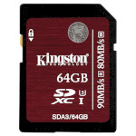 Карта памяти KINGSTON SDXC Ultimate 64GB UHS-I U3 (SDA3/64GB)