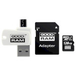 Карта памяти GOODRAM microSDXC M1A4 3-in-1 128GB UHS-I Class 10 + USB-cardreader/SD-adapter (M1A4-1280R12)
