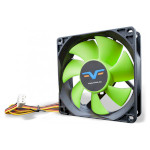 Вентилятор FRIME 80x25 Black/Green HB 3-pin+Molex (FGF80HB3)