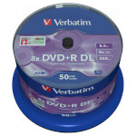 DVD+R DL VERBATIM AZO Matt Silver 8.5GB 8x 50pcs/spindle (43758)