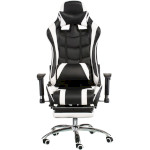 Крісло геймерське SPECIAL4YOU ExtremeRace with Footrest Black/White (E4732)