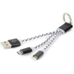 Кабель-брелок CABLEXPERT USB2.0 AM/Micro-BM/Lightning 0.1м (CC-USB2-AM8PMB-01-MX)
