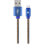Кабель CABLEXPERT Premium Denim USB Type-C Blue 1м (CC-USB2J-AMCM-1M-BL)
