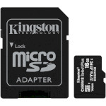 Карта пам'яті KINGSTON microSDHC Canvas Select Plus 16GB UHS-I V10 A1 Class 10 + SD-adapter (SDCS2/16GB)
