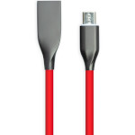 Кабель POWERPLANT USB2.0 AM/Micro-BM Silicone Red 1м (CA911363)