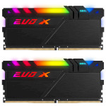 Модуль пам'яті GEIL EVO X II Stealth Black DDR4 3200MHz 16GB Kit 2x8GB (GEXSB416GB3200C16ADC)
