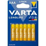 Батарейка VARTA Longlife AAA 6шт/уп (04103 101 416)