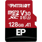 Карта памяти PATRIOT microSDXC EP 128GB UHS-I U3 V30 A1 Class 10 + SD-adapter (PEF128GEP31MCX)