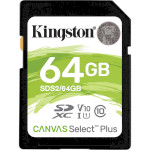 Карта пам'яті KINGSTON SDXC Canvas Select Plus 64GB UHS-I V10 Class 10 (SDS2/64GB)