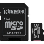 Карта памяти KINGSTON microSDXC Canvas Select Plus 512GB UHS-I U3 V30 A1 Class 10 + SD-adapter (SDCS2/512GB)