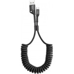 Кабель BASEUS Fish-Eye Spring Data Cable USB to Type-C 1м Black (CATSR-01)