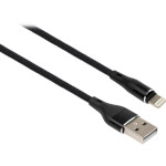 Кабель VINGA USB 2.0 AM to Lightning Black 1м (VCPDCLCANB1BK)