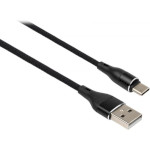 Кабель VINGA USB 2.0 AM to Type-C Back 1м (VCPDCTCCANB1BK)