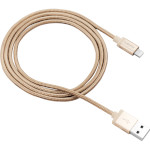 Кабель CANYON MFI-3 Charge & Sync Braided USB-A to Lightning 1м Gold (CNS-MFIC3GO)