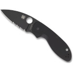 Складаний ніж SPYDERCO Efficent Serrated Black Blade (C216GPSBBK)