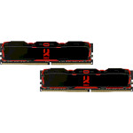 Модуль пам'яті GOODRAM IRDM X Black DDR4 3000MHz 16GB Kit 2x8GB (IR-X3000D464L16S/16GDC)