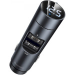 FM-трансмітер BASEUS Energy Column Car Wireless MP3 Charger 18W Dark Gray (CCNLZ-0G)