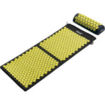 Акупунктурный коврик (аппликатор Кузнецова) с валиком 4FIZJO 128x48cm Black/Yellow (4FJ0087)