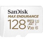 Карта пам'яті SANDISK microSDXC Max Endurance 128GB UHS-I U3 V30 Class 10 + SD-adapter (SDSQQVR-128G-GN6IA)