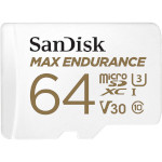 Карта пам'яті SANDISK microSDXC Max Endurance 64GB UHS-I U3 V30 Class 10 + SD-adapter (SDSQQVR-064G-GN6IA)